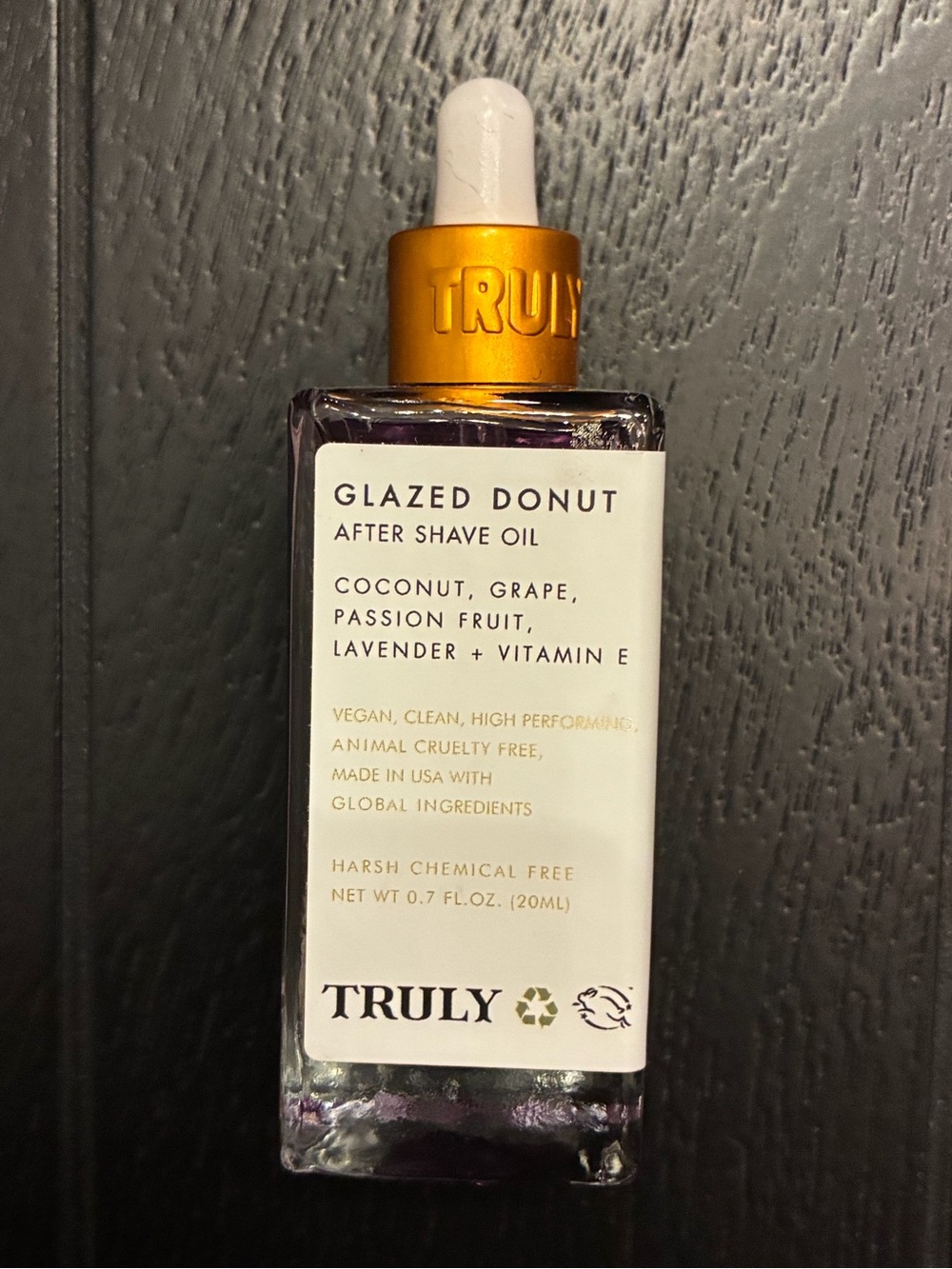 Truly Beauty Glazed Donut After Shave Oil Coconut Lavender 0.7 oz